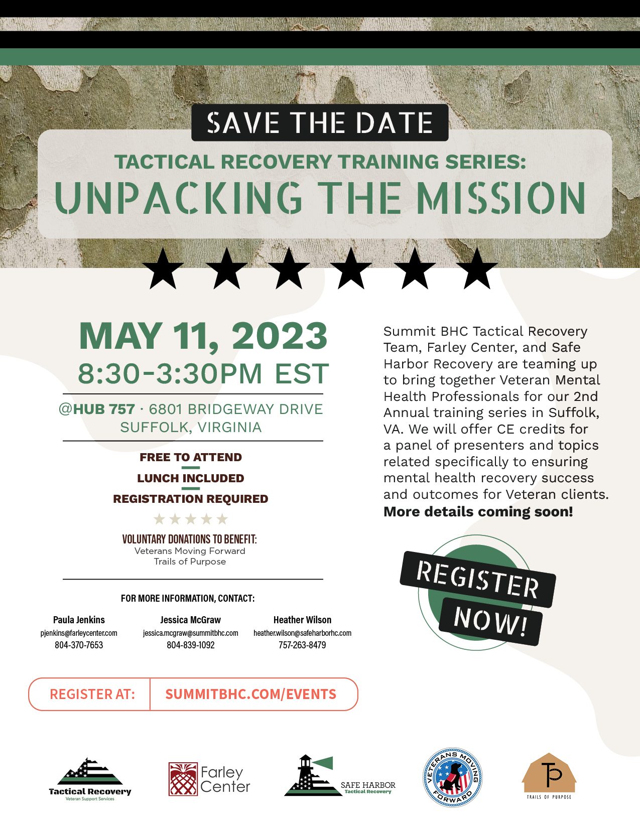 Unpacking the Mission. A Tactical Recovery Training Series Event